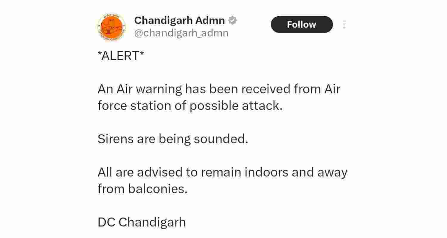 Fresh air siren in Chandigarh, residents advised to stay indoors