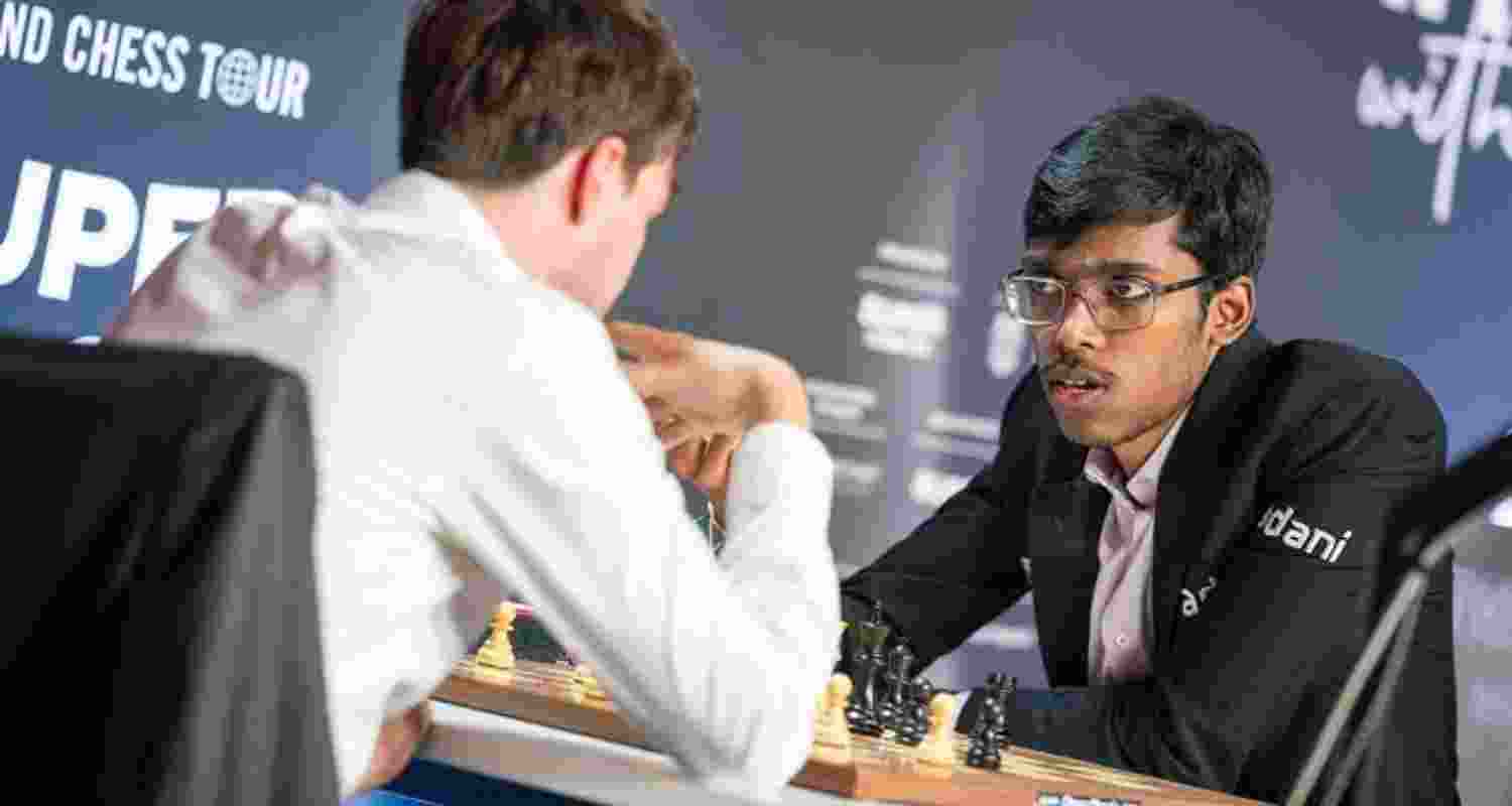 Praggnanandhaa faced an irregular opening as black and did not have any trouble equalising against Van Foreest.