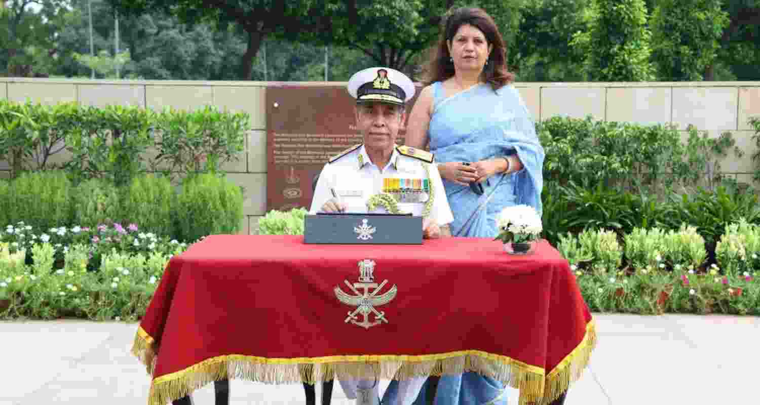 Vice Admiral AN Pramod assumed charge as Deputy Chief of Naval Staff, succeeding Vice Admiral Tarun Sobti after a distinguished naval career.