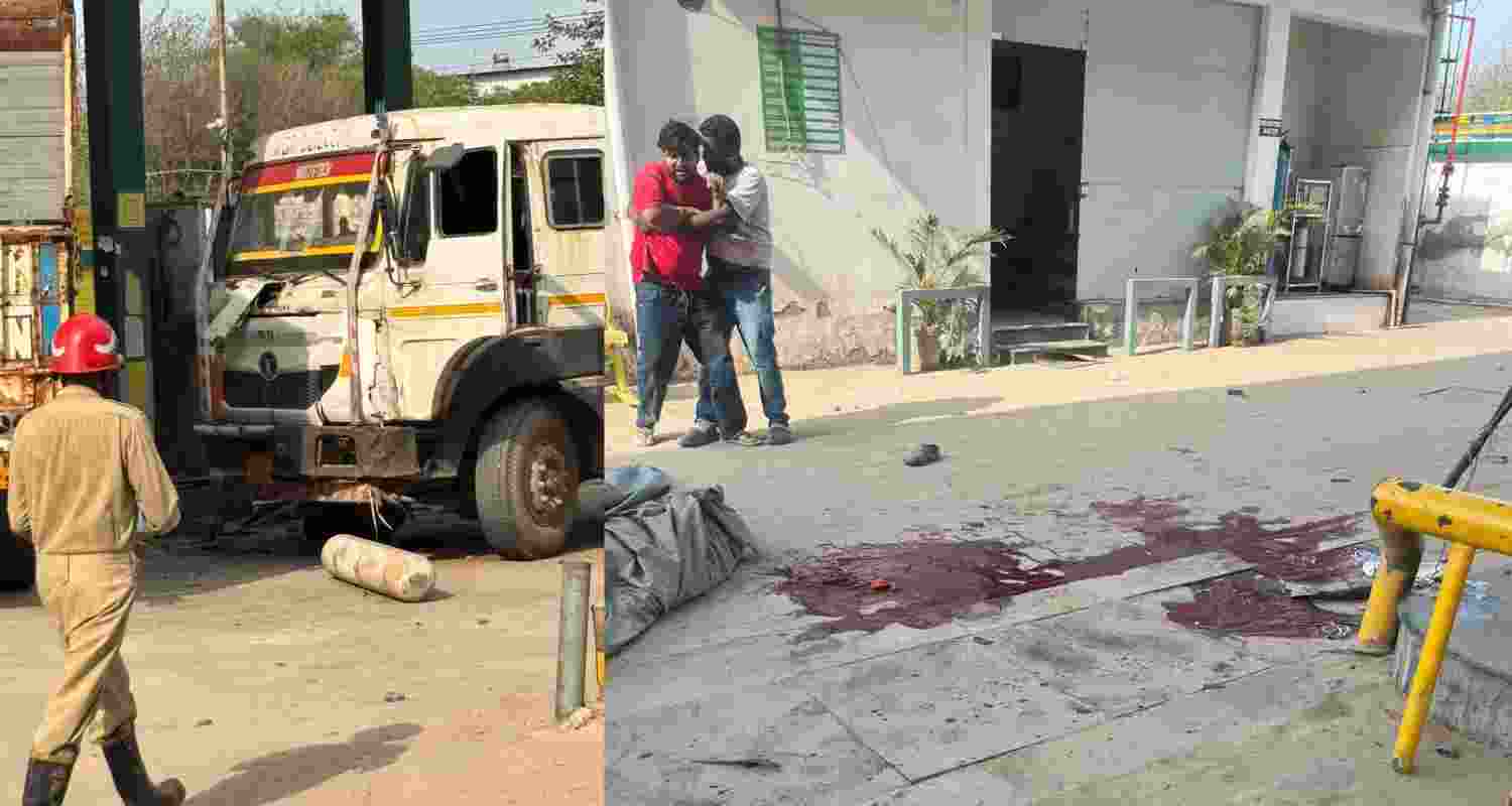 Three CNG station workers were killed and three injured after a cylinder exploded during refuelling at a station near Tikri Metro Station in Delhi.
