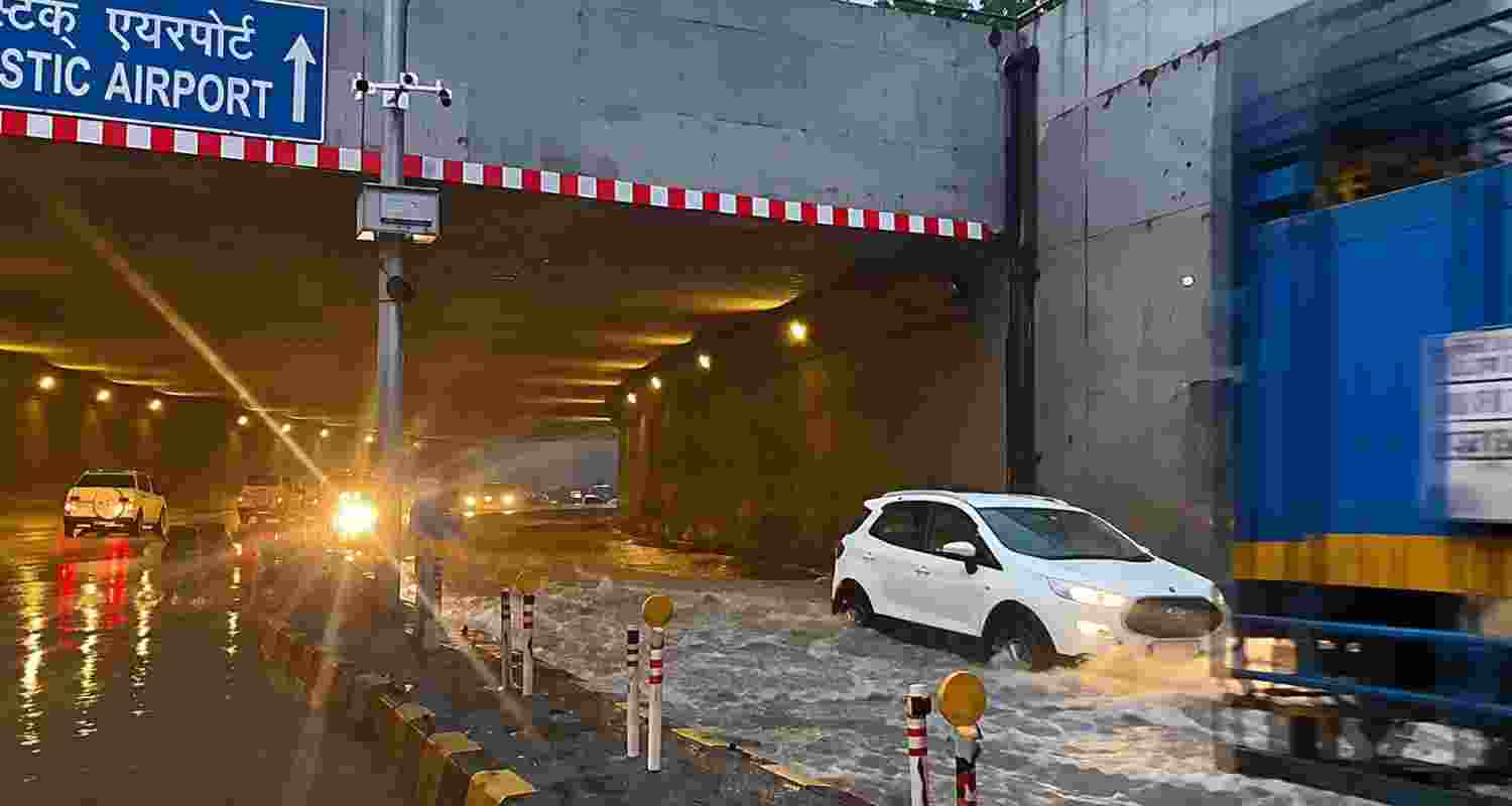 Heavy rain caused severe waterlogging and traffic jams across South Delhi, Delhi Airport Road and Dwarka as IMD issued a yellow alert for the capital.