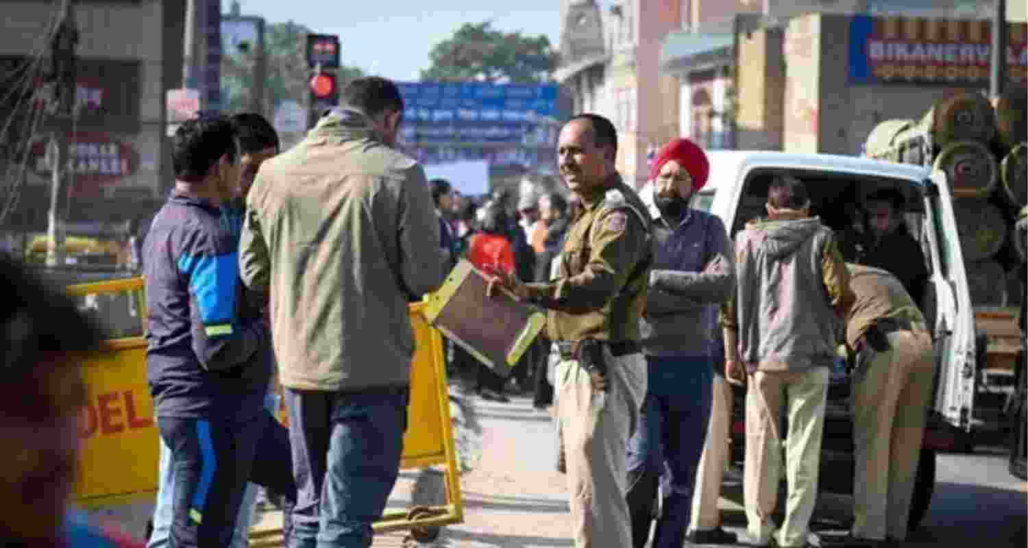 Multiple fire tenders, bomb disposal squads, dog squads and police teams were rushed to the spot.