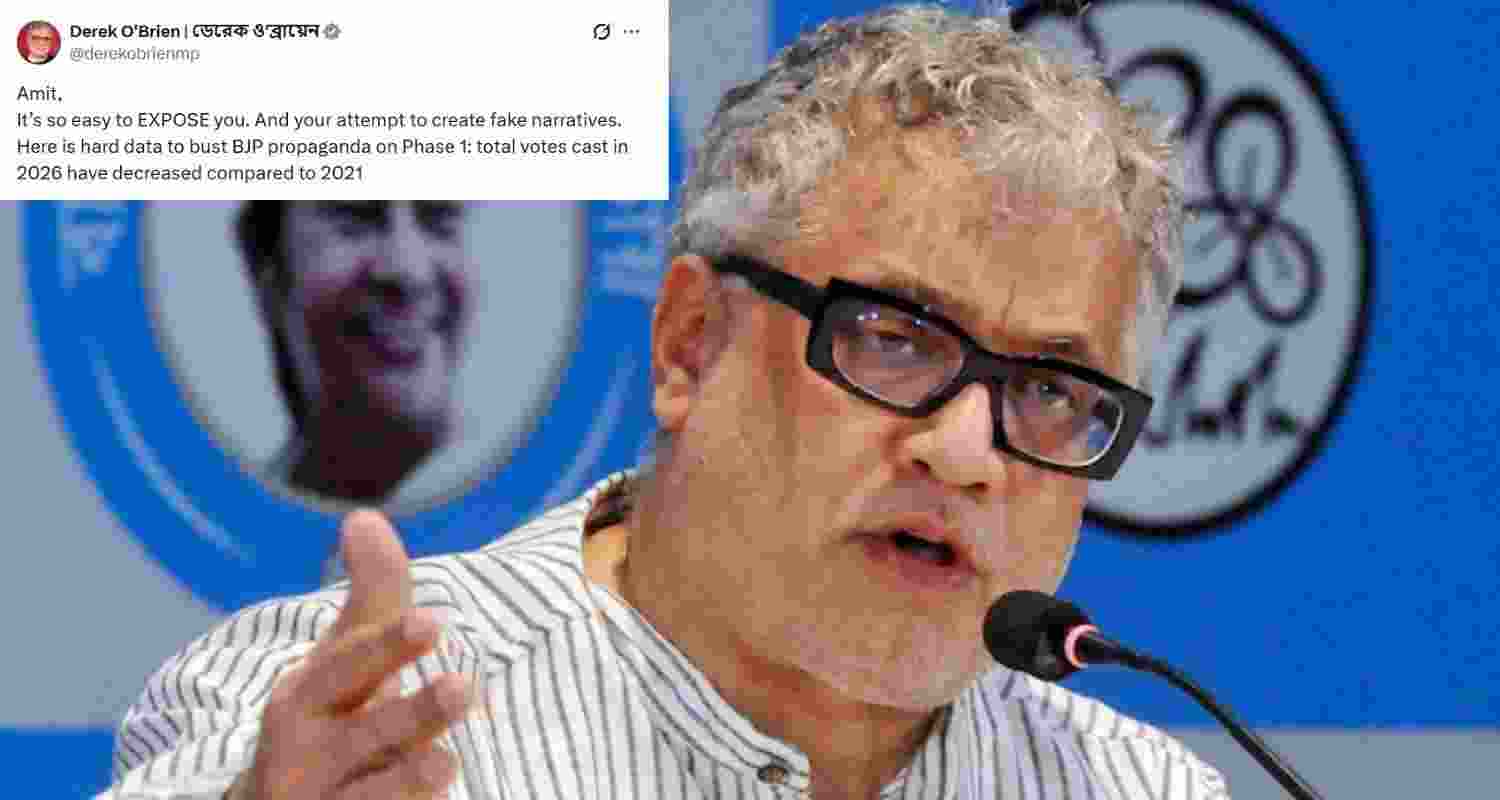 Derek O'Brien counters Amit Shah on Bengal turnout, says higher percentage due to fewer voters post roll revision.