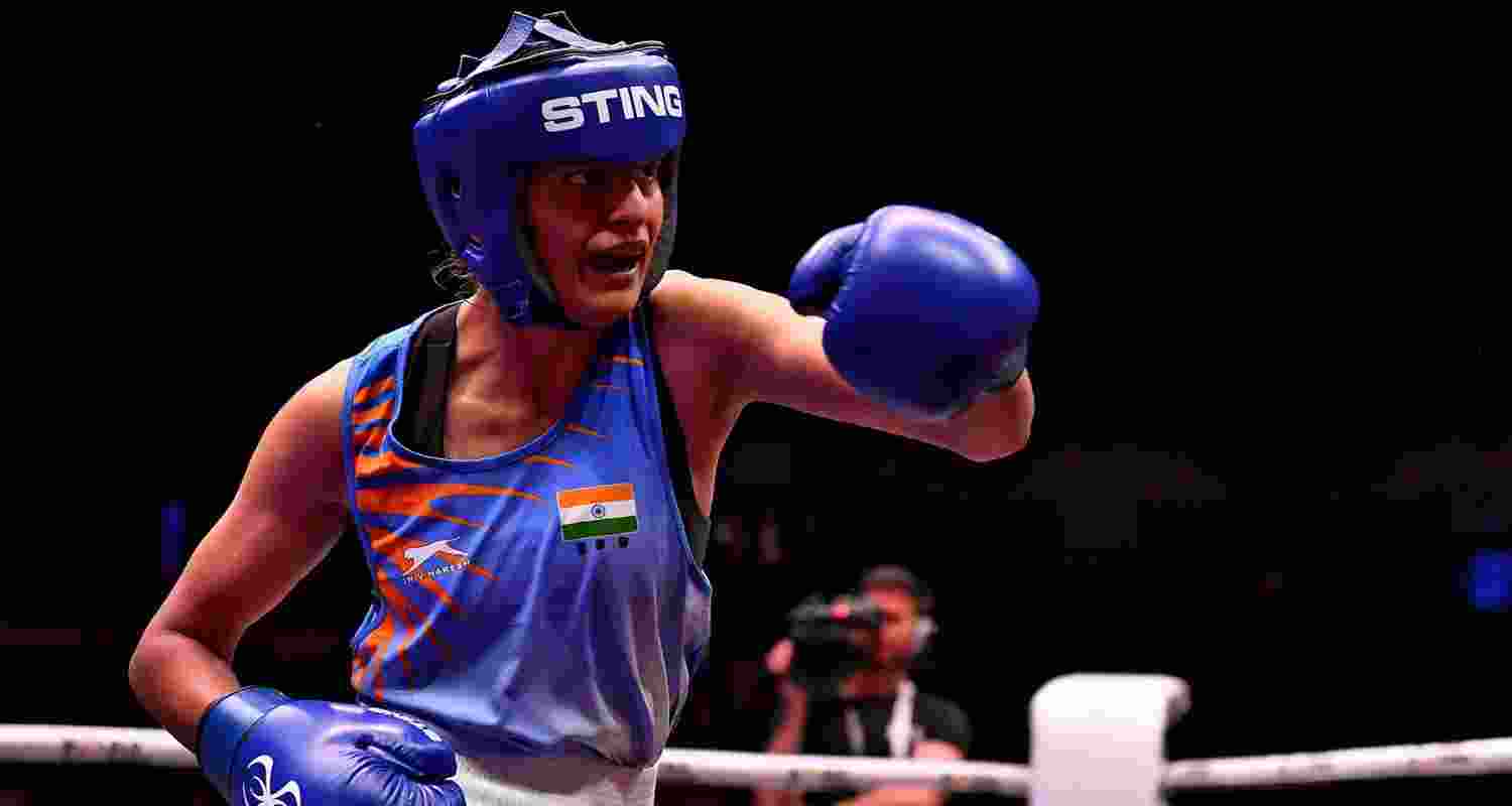 Reigning world champion Jaismine Lamboria.