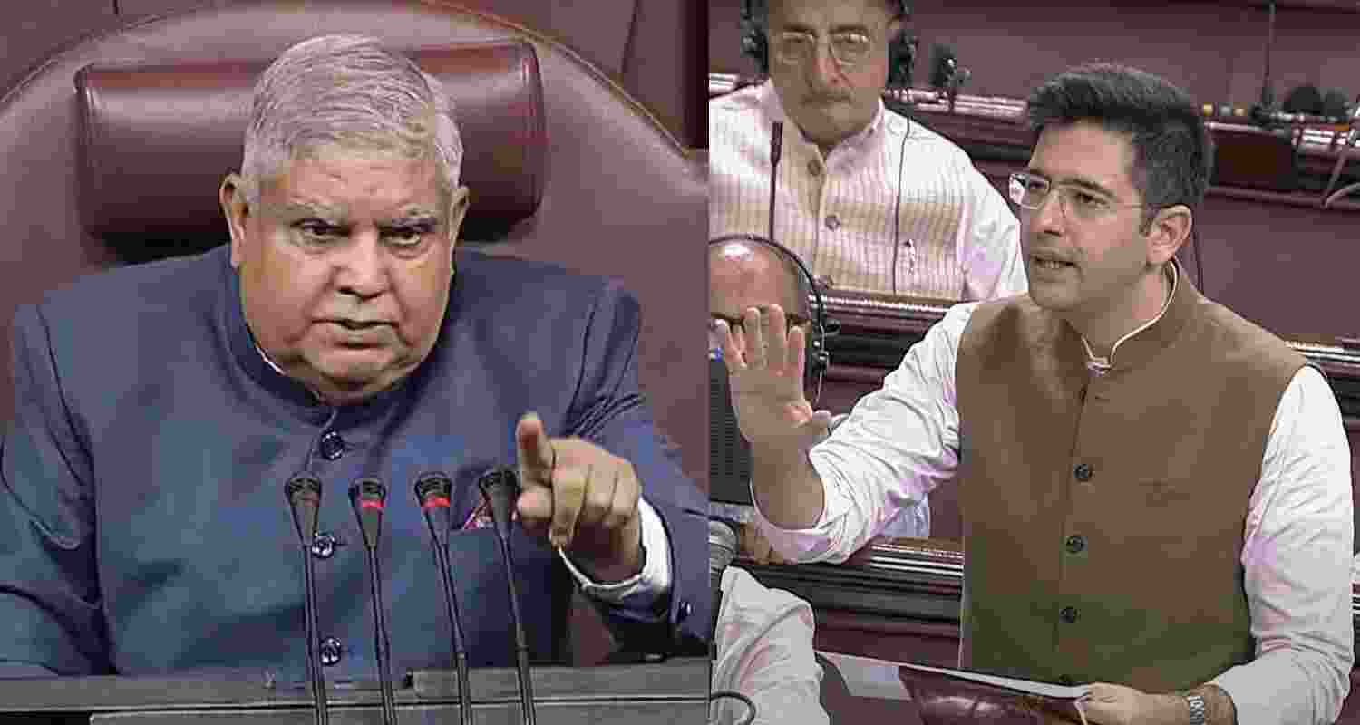 Dhankhar criticises AAP MP Chadha’s focus on Trump tariffs