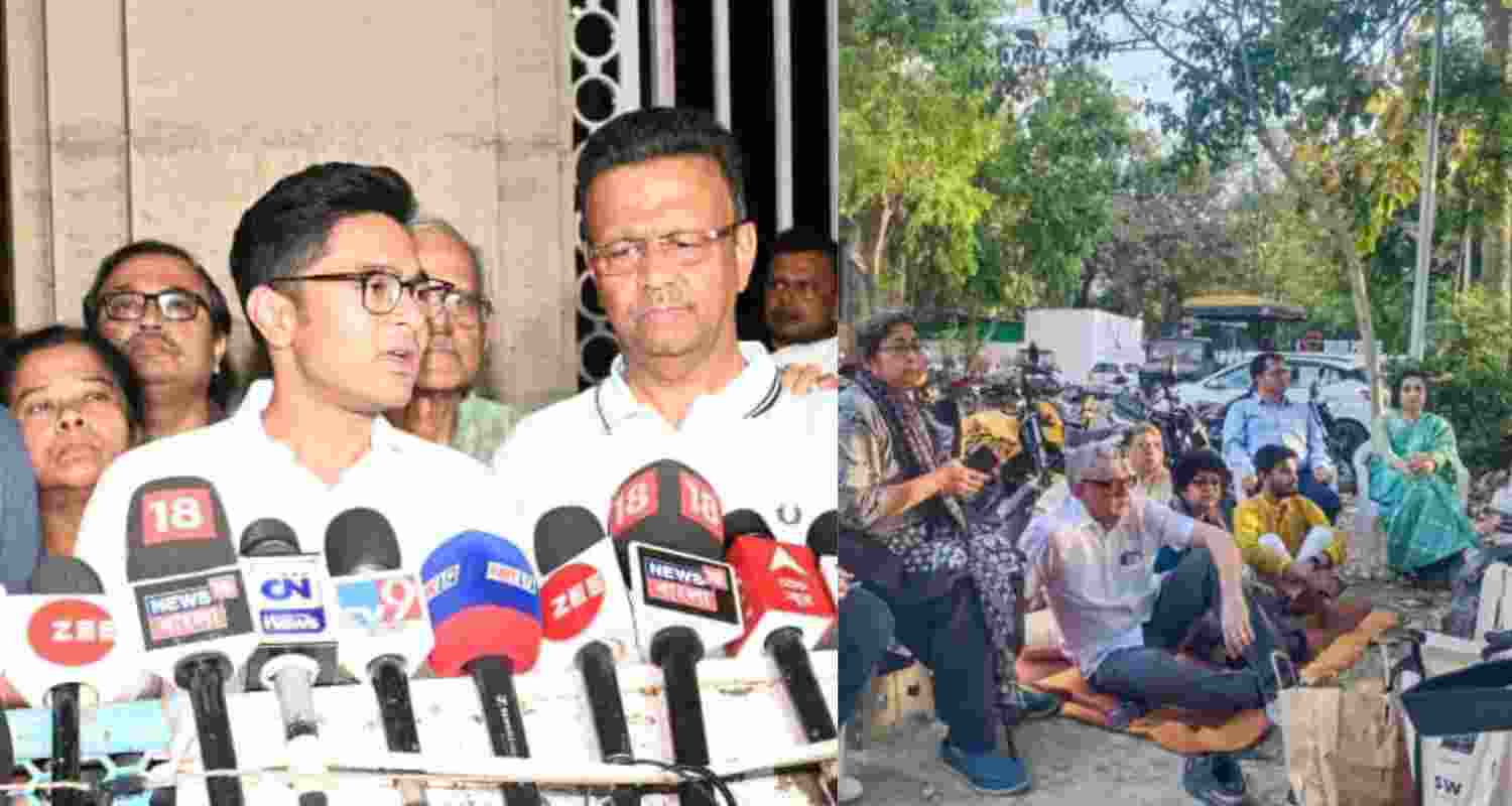 TMC delegation detained in New Delhi.