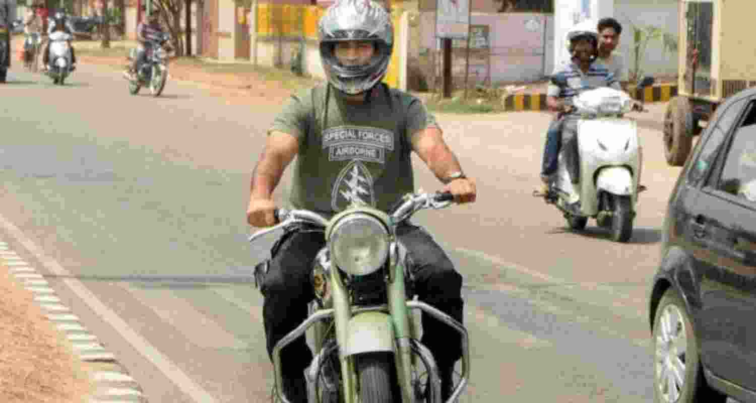 A green two-wheeler adds to his 'special' garage. 