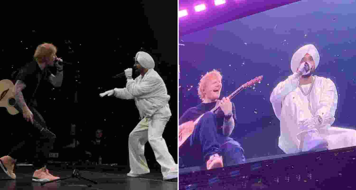 Diljit, Ed Sheeran jam to 'Naina,' 'Shape of You' in Birmingham