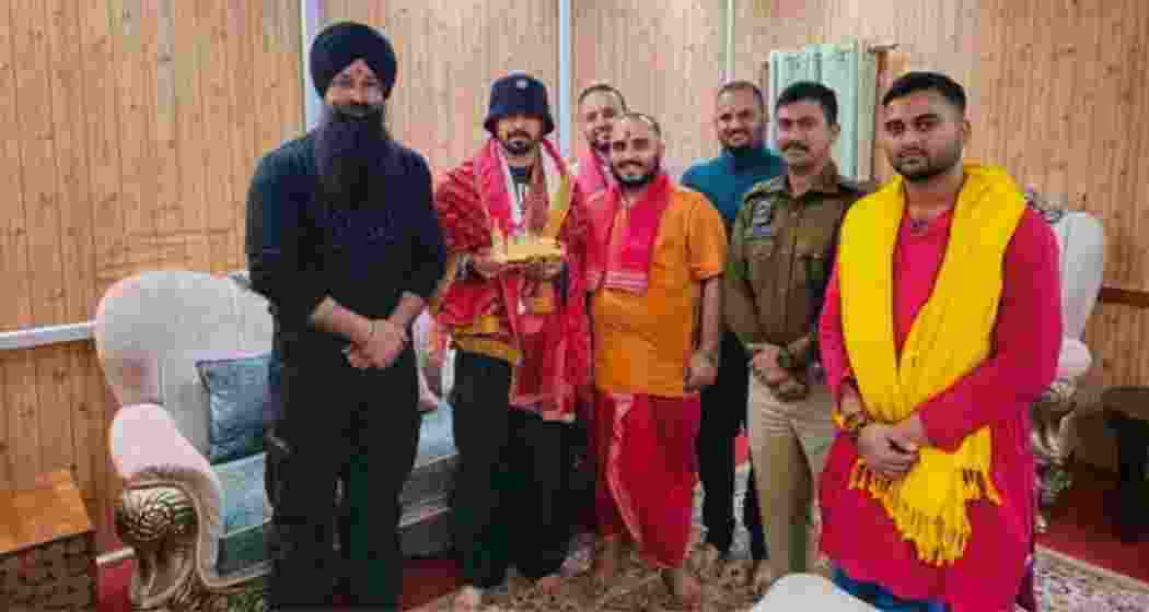 Diljit Dosanjh after offering prayers at the Kamakhya Temple in Guwahati before his Dil-Luminati Tour concert.