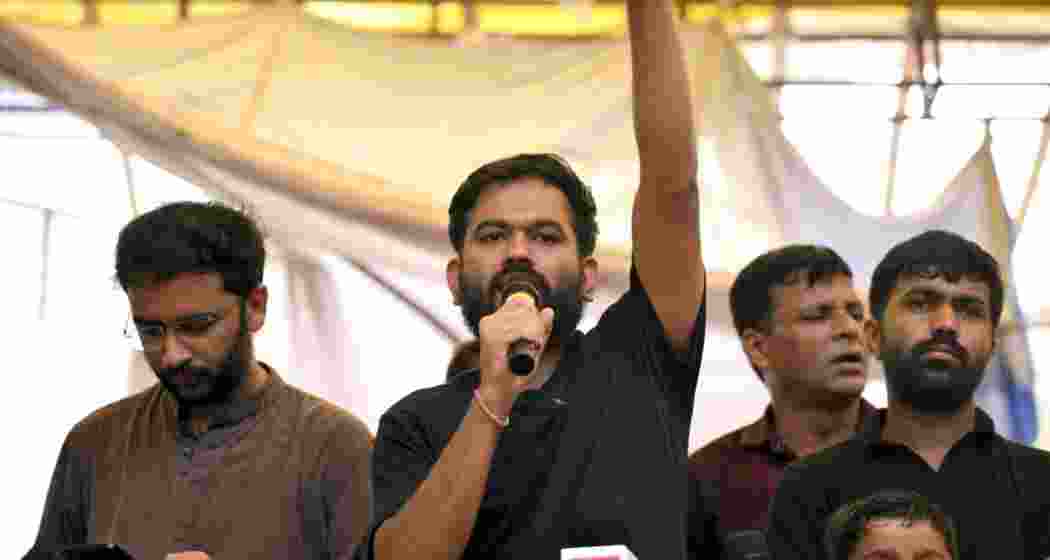 CJP founder Abhijeet Dipke addresses a gathering. 