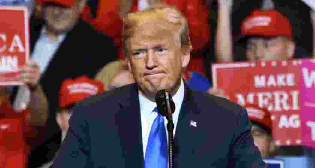 A file photo of US President Donald Trump. 