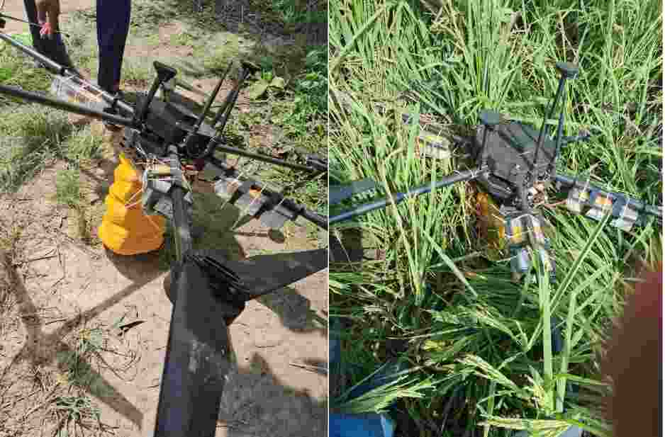 The heroin was smuggled from Pakistan through drones, police said.