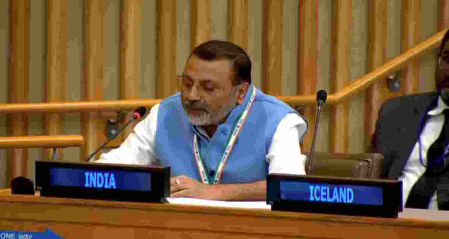 Dubey was part of a Parliamentary delegation led by PP Chaudhary to the UN.