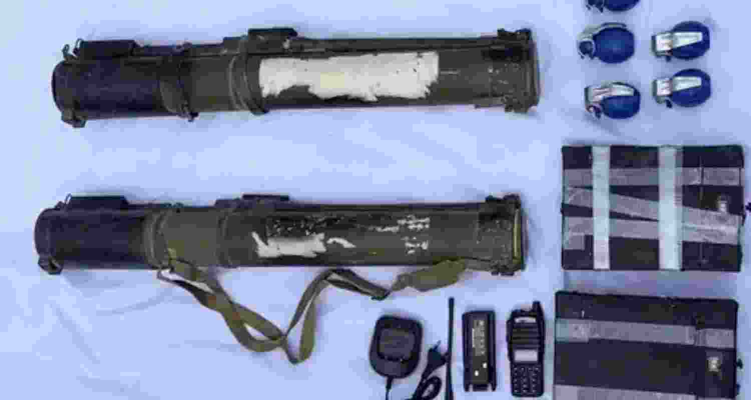 Explosives recovered in Nawanshahr forest.