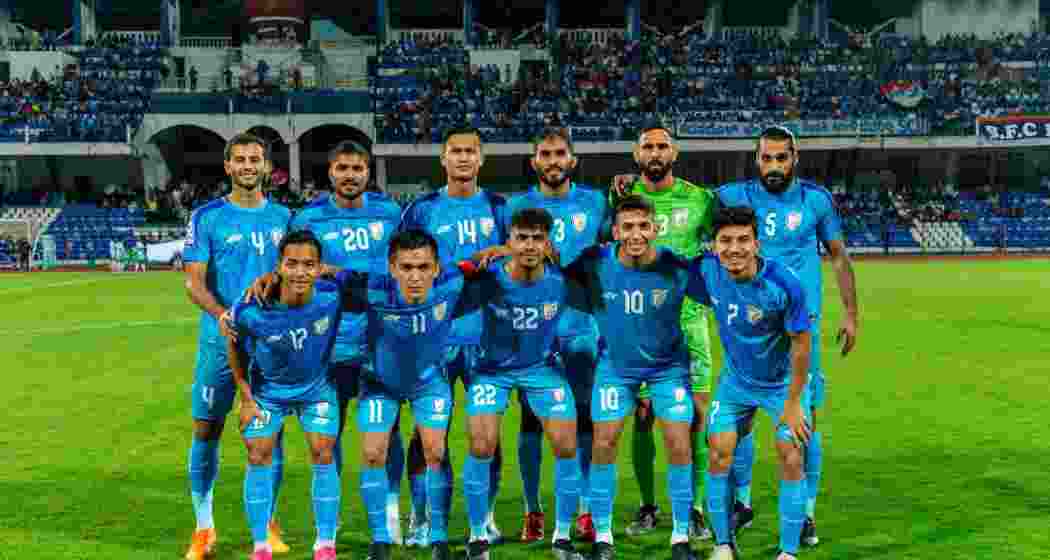 A file photograph of the Indian football team.