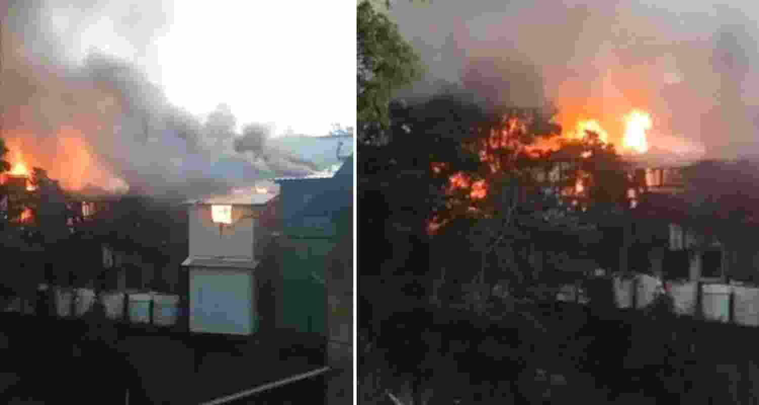 Officials said the situation got out of control when the fire triggered multiple explosions in stored LPG cylinders, making the situation even worse.