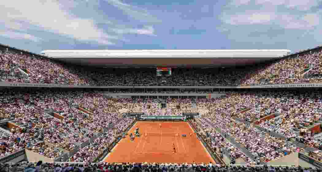 A general view of the Court Philippe-Chatrier in Paris.
