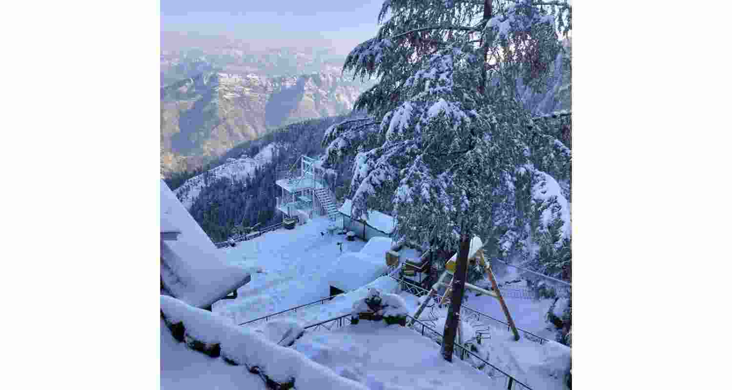 Fresh snowfall in Himachal Pradesh. 