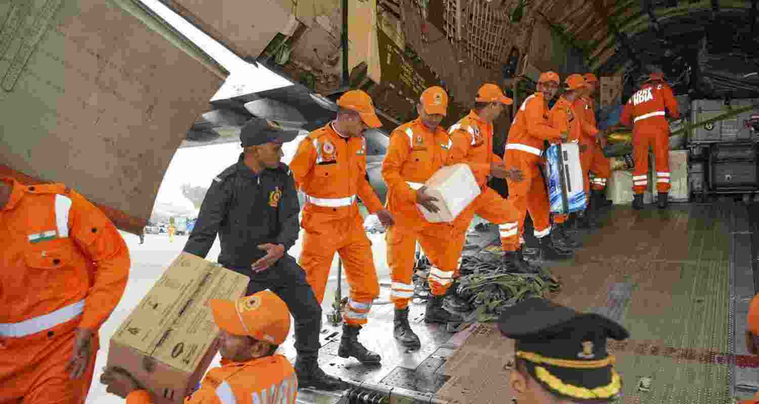 Unprecedented floods have killed nearly 100 people in the neighbouring country so far, officials said, as the cyclone continued to batter coastal areas in southern India too