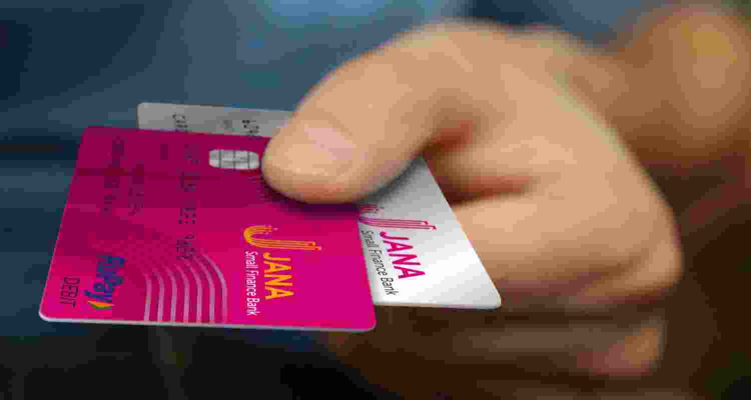 The Jana SFB scrip was trading 2.79 per cent down at ₹443.95 a piece on the BSE at 0957 hrs