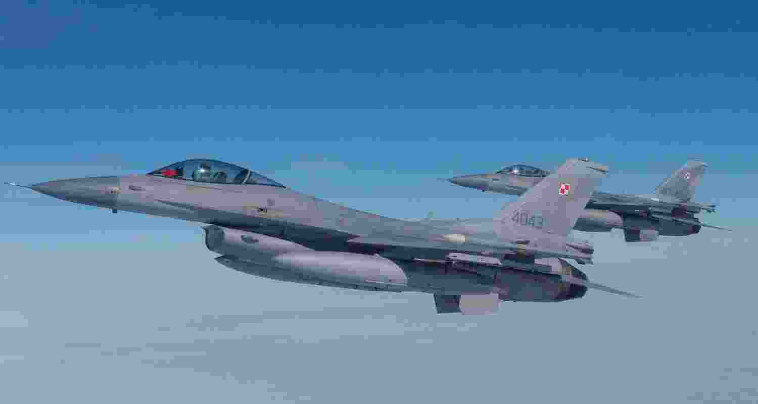 The aircraft, according to officials, was flying over international waters close to Poland’s airspace