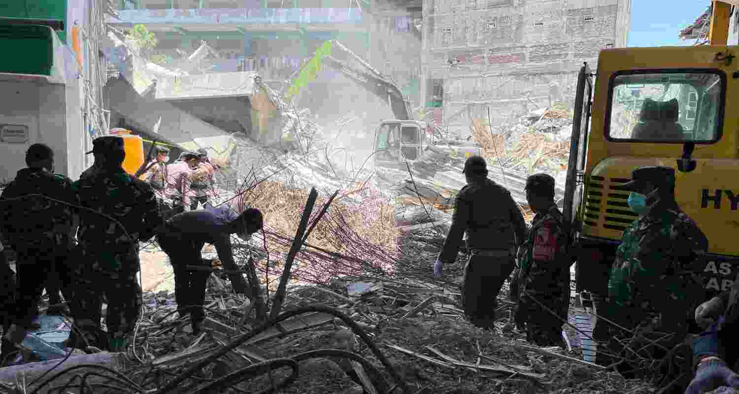The multi-storey building had collapsed during afternoon prayers on Monday, with experts citing possible substandard construction being the cause for the collapse