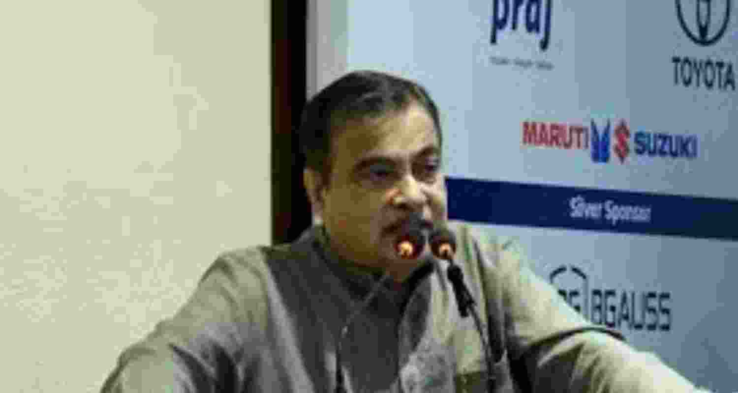Union Road Transport and Highways Minister Nitin Gadkari speaking at the Green Transport Conclave in New Delhi on Tuesday.