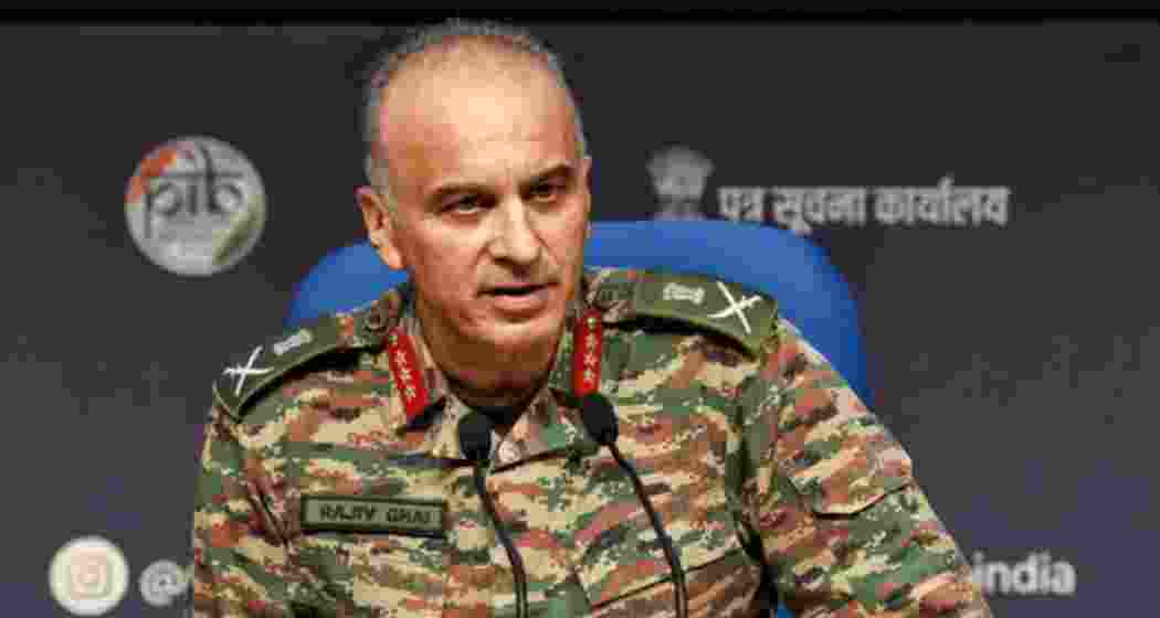DGMO Lieutenant General Rajiv Ghai during the press conference on Operation Sindoor, in New Delhi.