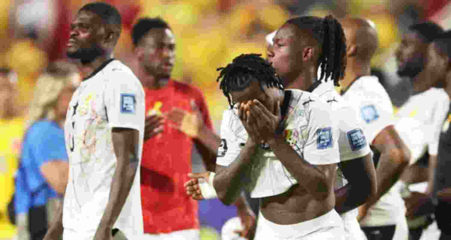 A dejected Abdul Fatawu of Ghana after his side was eliminated from the World Cup.