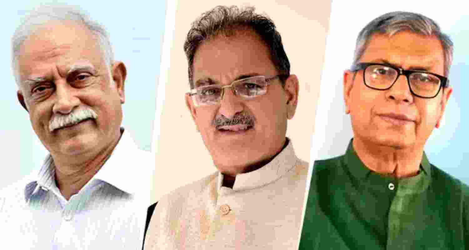 Pusapati Ashok Gajapathi Raju appointed Governor of Goa, Kavinder Gupta is the new Lt Governor of Ladakh, Prof Ashim Kumar Ghosh in Haryana. (L-R)