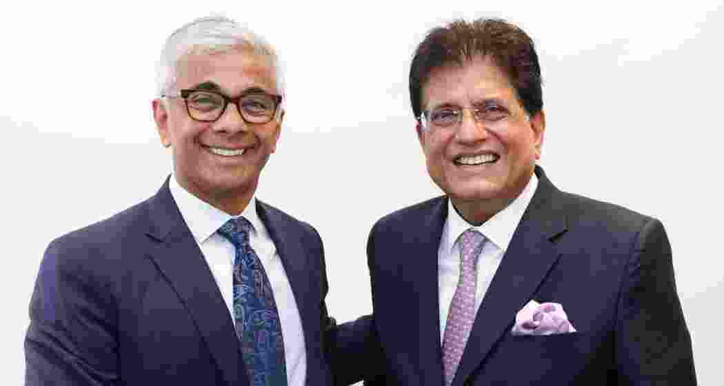 Union Commerce and Industry Minister Piyush Goyal meets Vivek Ramachandran, Head of Global Trade Solutions at HSBC, to discuss opportunities under the India-UK Comprehensive Economic and Trade Agreement (CETA).