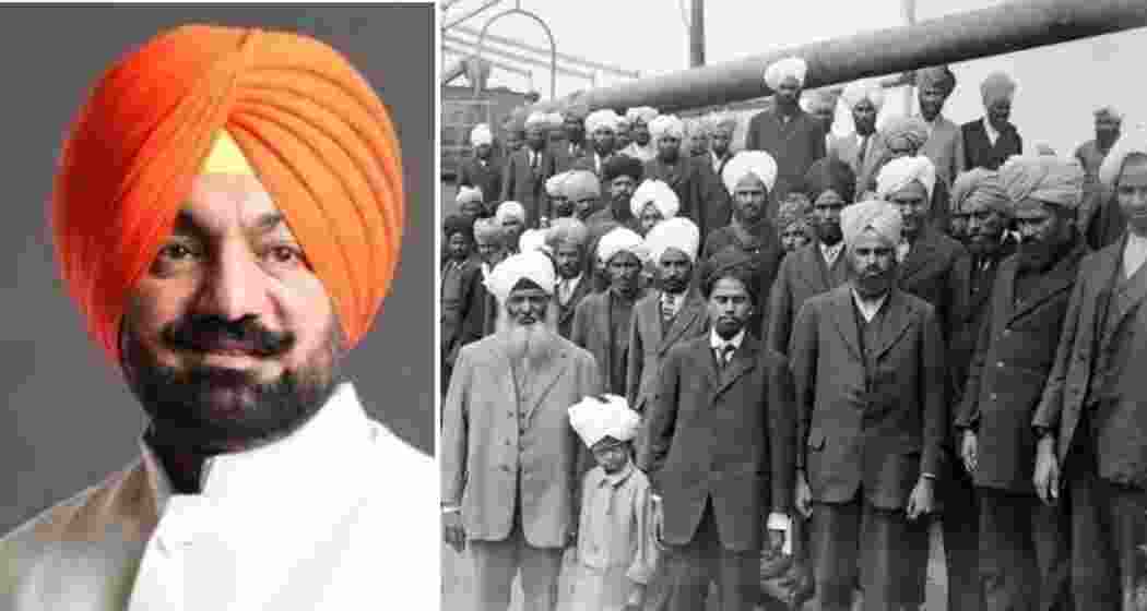 BJP’s Sukhminderpal Singh Grewal termed the Komagata Maru return a ‘betrayal of dignity’. Pictured: Passengers aboard the vessel anchored in Vancouver harbour, 1914, denied entry by Canadian authorities.

