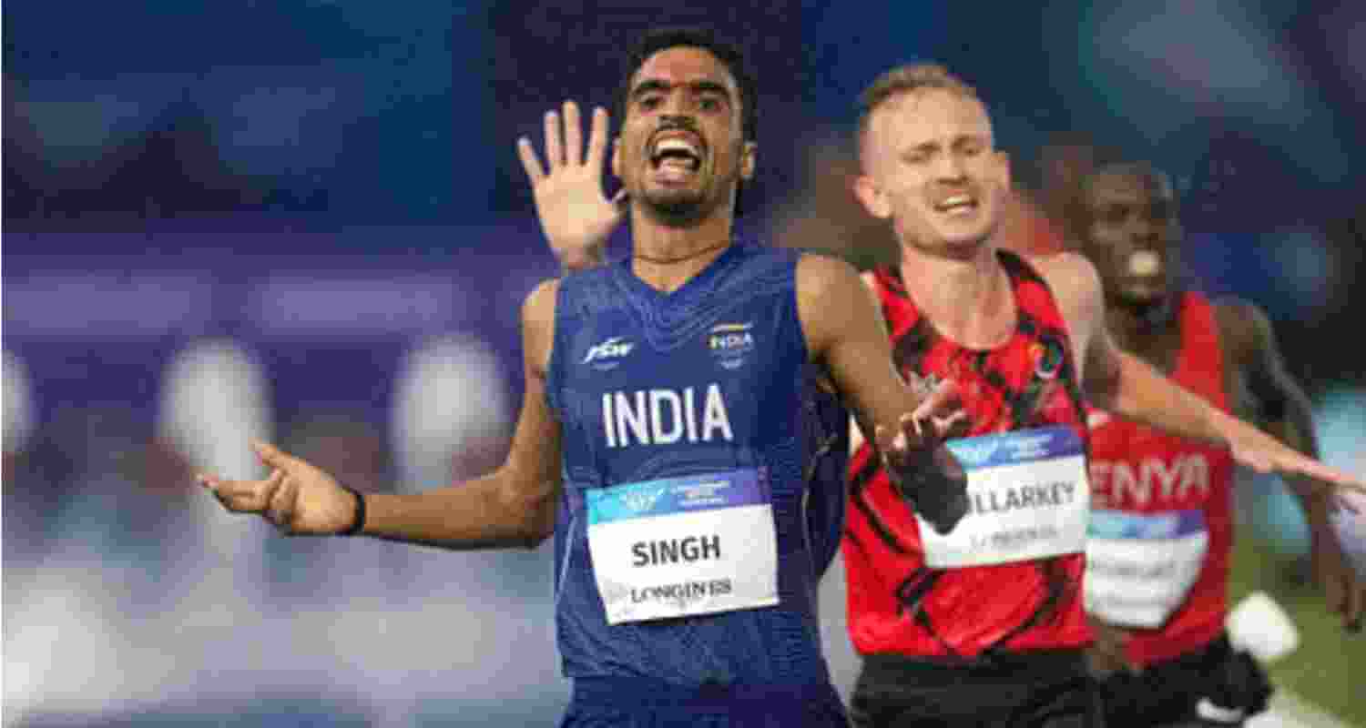 Indian long-distance runner Gulveer Singh.