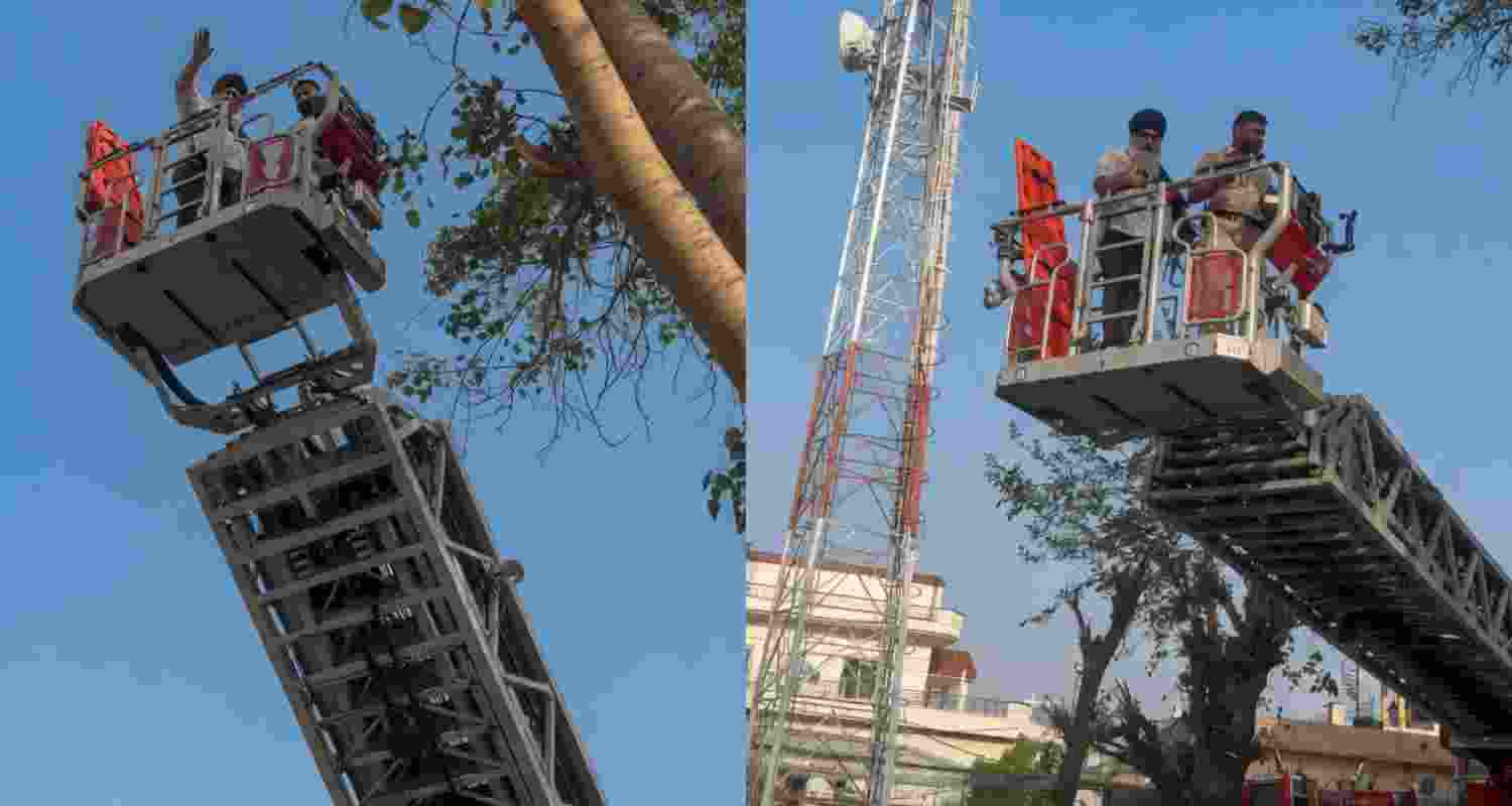 The administration, along with Army officials, successfully brought down Punjab farmer Gurjeet Singh Khalsa, who ended his 560-day protest atop a 400-ft BSNL tower on Friday morning.