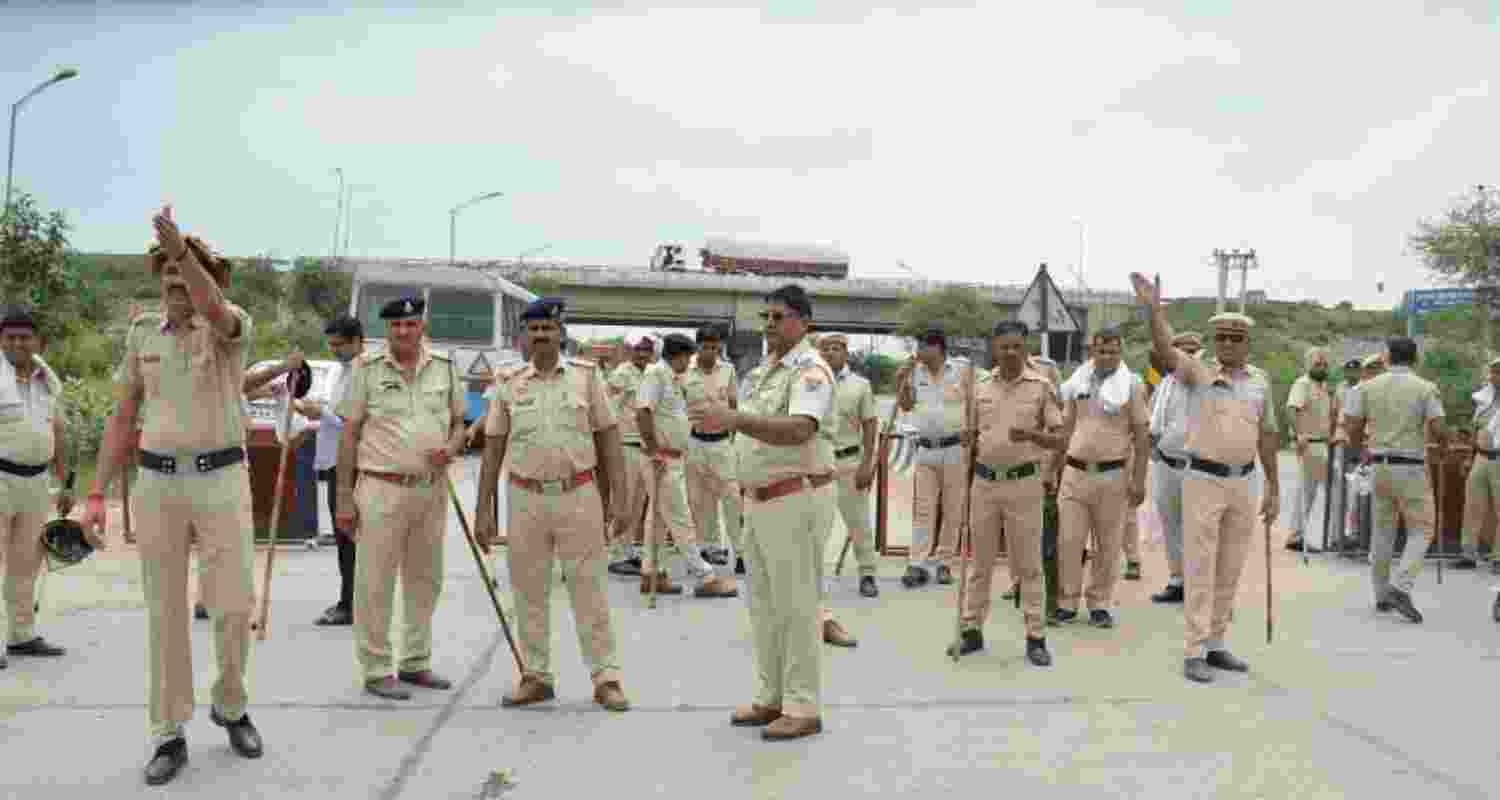 Representational picture of Haryana Police. Representational picture of Haryana Police.