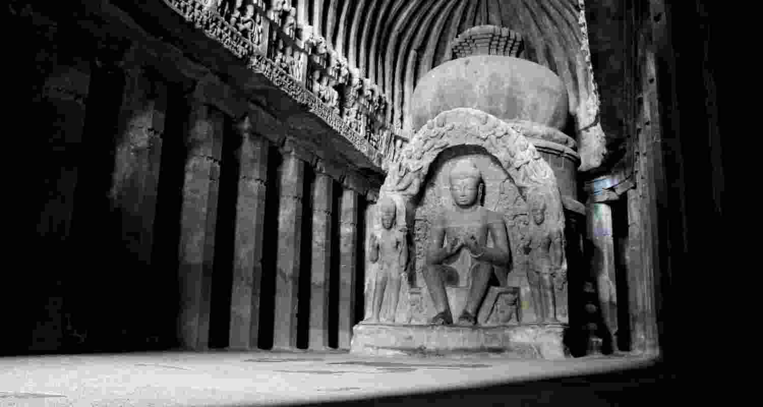 Image from the Ellora caves, a UNESCO designated heritage site.
