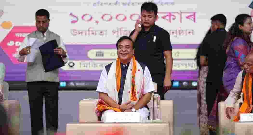 Assam Chief Minister Himanta Biswa Sarma seen at a public event in Guwahati in this file photo.