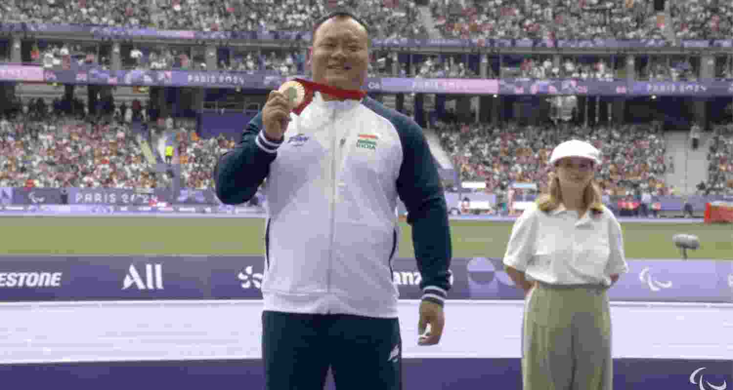 Landmine blast survivor shot-putter Hokato Sema wins Paralympics bronze
