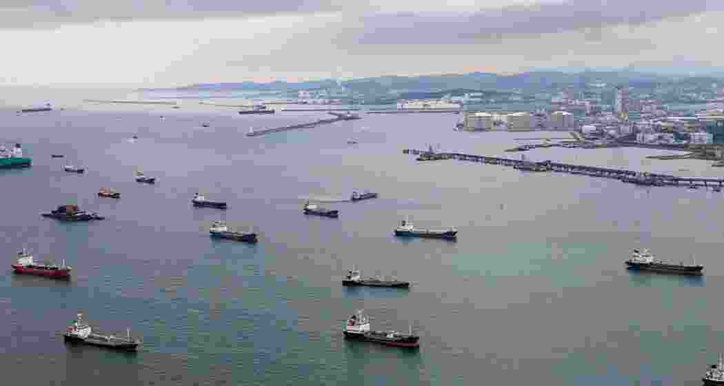 Commercial vessels transit the Strait of Hormuz as regional authorities work to restore confidence in maritime traffic despite continued security concerns following the recent US-Iran conflict.