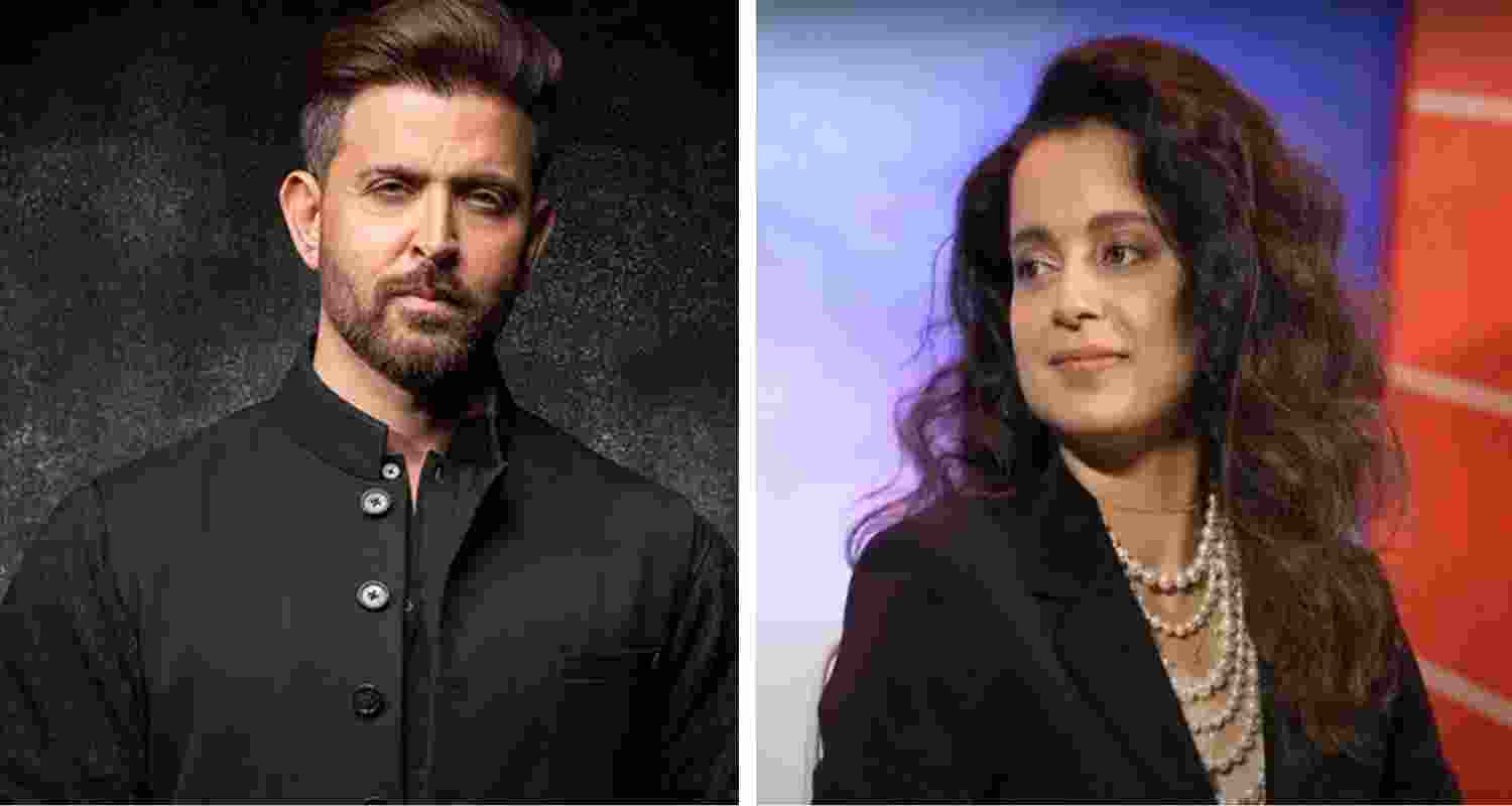 Actors Hrithik Roshan (left) and Kangana Ranaut. 