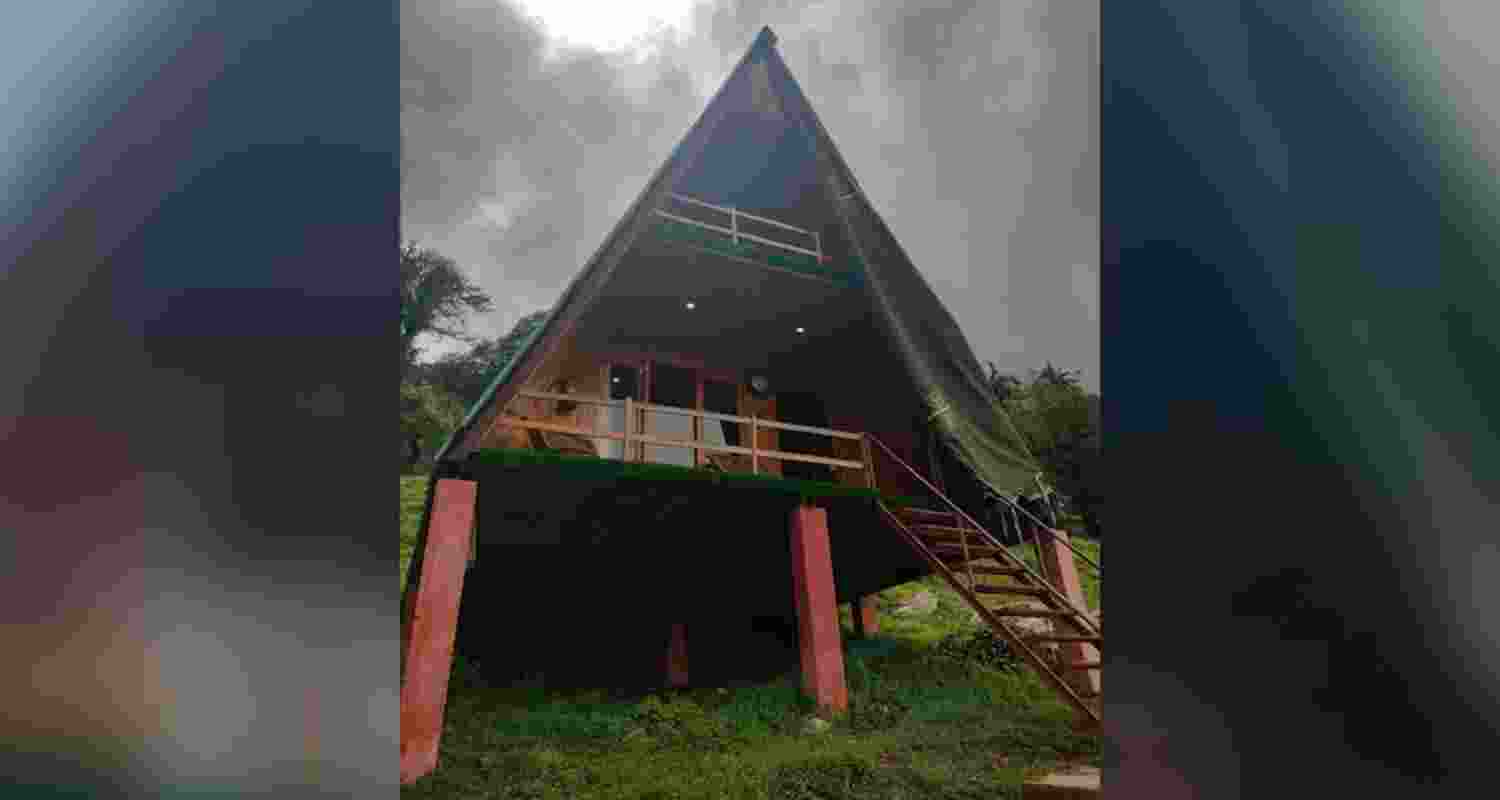 Illegal eco huts in Munsyari.