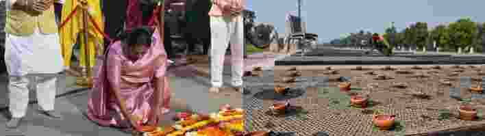 Deepotsav 2025:Lakhs of diyas illuminate Delhi's Kartavya path