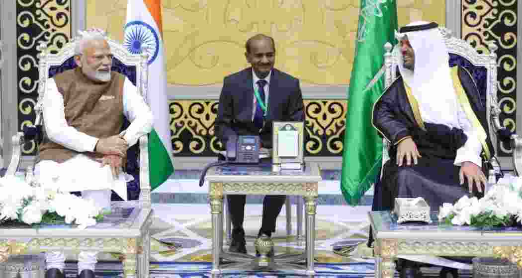 Prime Minister Narendra Modi in Saudi Arabia on Tuesday.