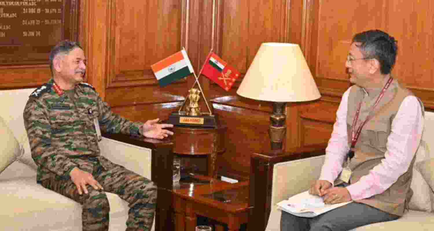 India’s Army Chief meets Ambassador-designate to Vietnam Tshering W. Sherpa. 