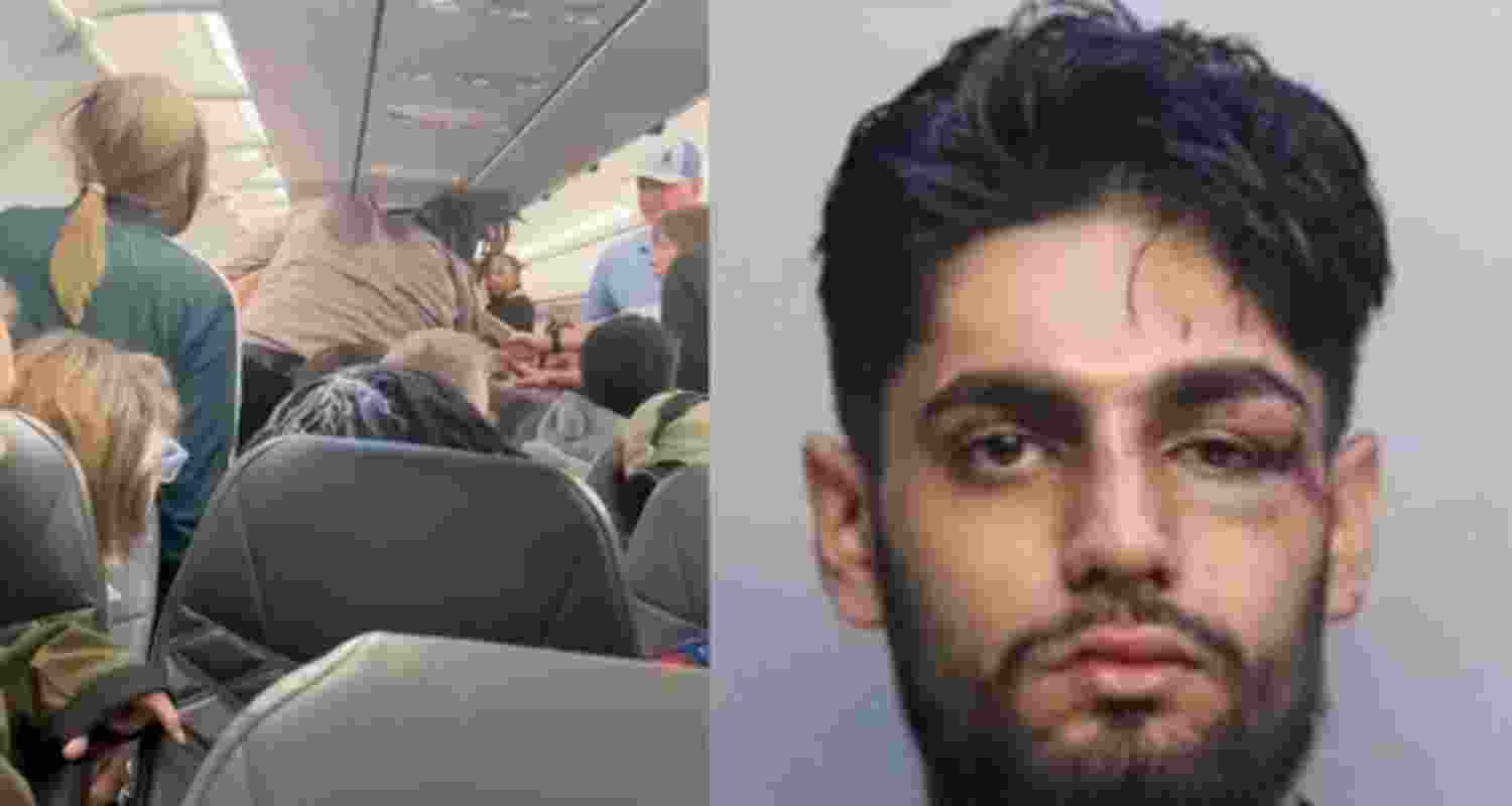 Ishaan Sharma, who allegedly attacked his fellow passenger on a flight, suffered injuries to his face.