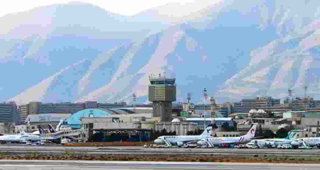 The Mehrabad International Airport (THR) in Iran's capital city Tehran, which primarily handles domestic flights and military operations.