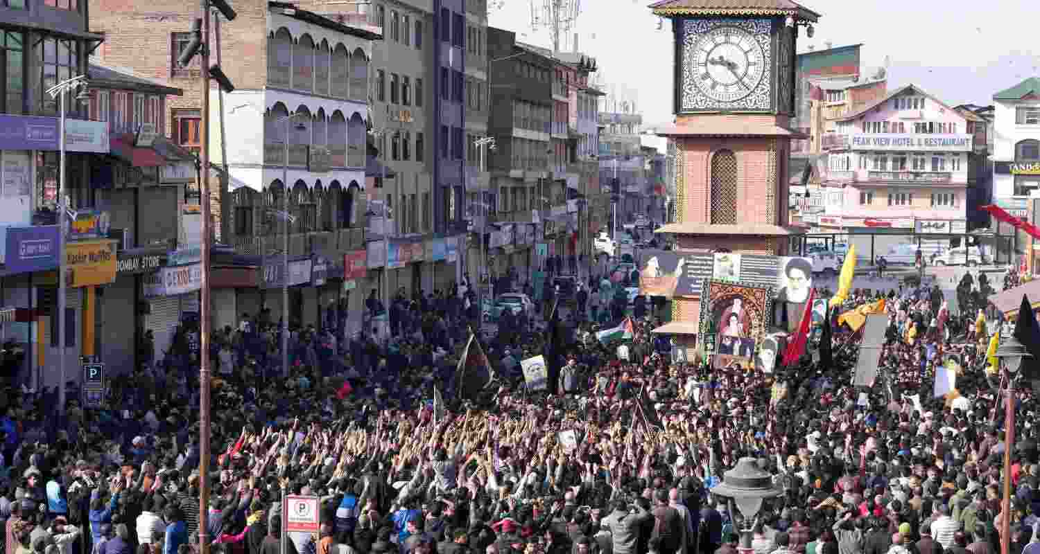 Protests broke out in Shia-majority areas of Kashmir after reports of Iran’s Supreme Leader Ayatollah Ali Khamenei being killed in a US-Israel attack.