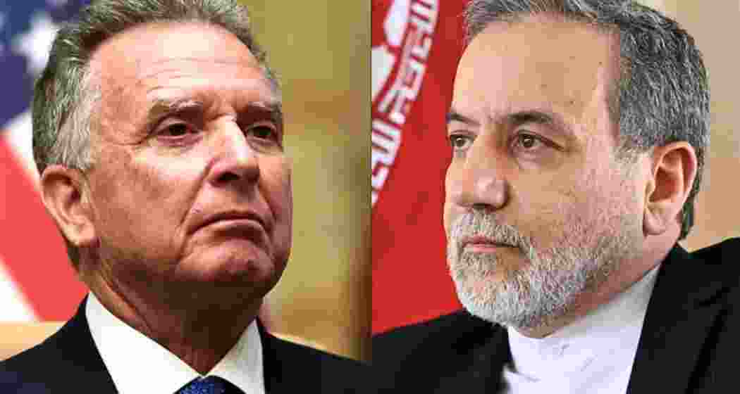 US Middle East envoy Steve Witkoff (L) and Iran's Foreign Minister Abbas Araghchi.