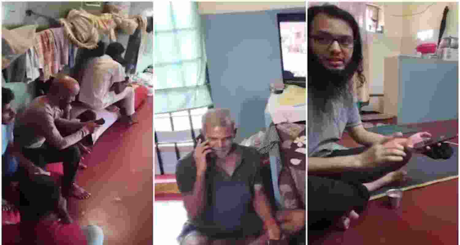 Several inmates at Bengaluru’s Parappana Agrahara Jail were seen using mobile phones and watching television. 