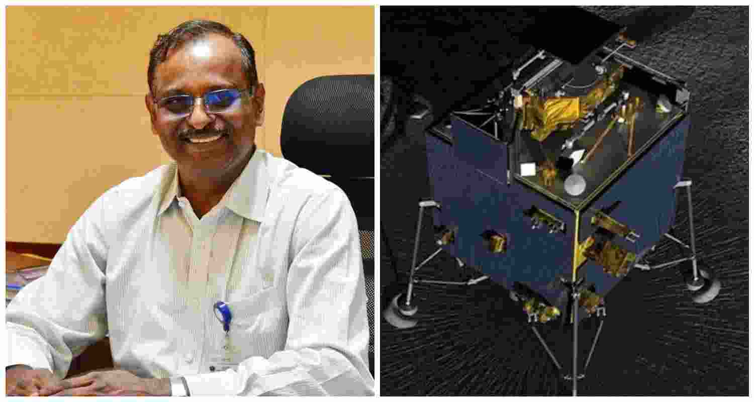 ISRO Chairman V. Narayanan. Chandrayaan-5 representative image. ISRO Chairman V. Narayanan. Chandrayaan-5 representative image.